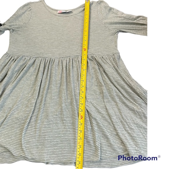 FREE PEOPLE FP BEACH Jess Dress Size Medium in Sage Green Striped - Picture 6 of 10